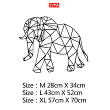 Загрузите изображение в программу просмотра галереи, Креативная Геометрия животного, настенная художественная наклейка, современные настенные наклейки для детской комнаты, виниловые наклейки для гостиной, компания, фреска