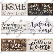 Load image into Gallery viewer, Putuo Decor Home Wooden Signs Family Wood Wall Plaque Wood Art Home Decor for Friendship Wooden Pendant Home Wall Decoration