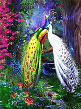 Load image into Gallery viewer, HUACAN Diamond Mosaic Sale Animals Diamond Painting New Square/Round Peacocks Hobby And Handicraft Pictures With Rhinestones