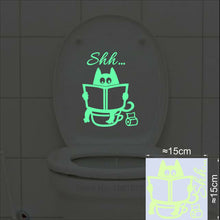 Load image into Gallery viewer, Bathroom Wall Stickers Toilet Home Decoration Removable Wall Decals for Toilet Sticker Decorative Paste Home Decor Glow in Dark