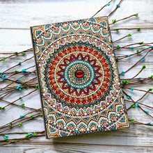 Загрузите изображение в программу просмотра галереи, AZQSD Алмазная картина Мозаика Тетрадь особой формы Цветок Мандала Узоры A5 Дневник Вышивка Подарок DIY