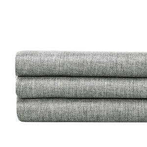 Cortinas de ducha grises gruesas, tela de lino de imitación, cortinas de baño impermeables para baño, bañera, cubierta de baño moderna grande y ancha