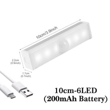 Load image into Gallery viewer, Motion Sensor Wireless LED Night Lights Bedroom Decor Light Detector Wall Decorative Lamp Staircase Closet Room Aisle Lighting