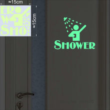 Load image into Gallery viewer, Bathroom Wall Stickers Toilet Home Decoration Removable Wall Decals for Toilet Sticker Decorative Paste Home Decor Glow in Dark