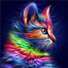 Load image into Gallery viewer, HUACAN Full Drill Square Diamond Painting Cross Stitch Cat 5d Diamond Mosaic Art Diamond Embroidery Animal Rhinestone Picture
