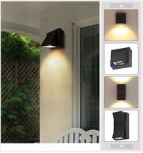 Laden Sie das Bild in den Galerie-Viewer, IP65 LED Outdoor Wasserdichte Wandleuchte 5W 10W Moderne einfache Veranda Gartentor Terrasse Balkon Wandleuchte