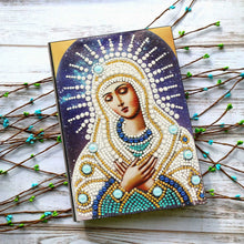 Загрузите изображение в программу просмотра галереи, AZQSD Алмазная картина Мозаика Тетрадь особой формы Цветок Мандала Узоры A5 Дневник Вышивка Подарок DIY