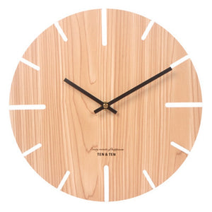 Wooden 3D Wall Clock Modern Design Nordic Brief Living Room Decoration Kitchen Clock Art Hollow Wall Watch Home Decor 12 inch