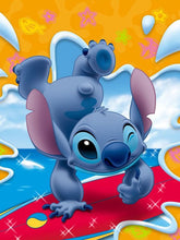 Carica l&#39;immagine nel visualizzatore della Galleria, Disney 5D fai da te diamante ricamo cartone animato Lilo e Stitch immagine mosaico decorazioni per la casa trapano rotondo pittura diamante kit punto croce