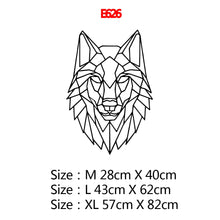 Загрузите изображение в программу просмотра галереи, Креативная Геометрия животного, настенная художественная наклейка, современные настенные наклейки для детской комнаты, виниловые наклейки для гостиной, компания, фреска