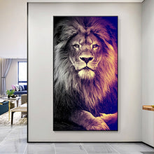 Carica l&#39;immagine nel visualizzatore della Galleria, Moderna testa di leone africano Wall Art Canvas Poster e stampe Animali Art Dipinti su tela sulle immagini a parete Home Decor Cuadros