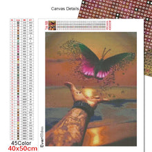 Cargar imagen en el visor de la galería, Evershine diamante bordado mariposa punto de cruz cuadrado completo diamante redondo pintura mano diamantes de imitación imágenes artesanías