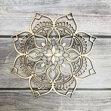 Carica l&#39;immagine nel visualizzatore della Galleria, Albero della vita in legno da appendere alla parete, tagliato al laser, arte da parete in legno, geometria sacra, studio di yoga, regalo spirituale fatto a mano unico per la casa