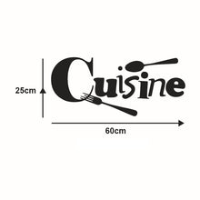 Load image into Gallery viewer, Kitchen Wall Stickers Vinyl Wall Decals for Kitchen English Quote Home Decor Art Decorative Stickers PVC Dining Room For Bar PVC