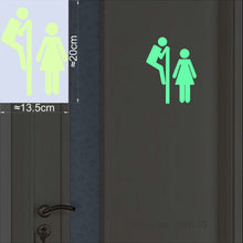 Load image into Gallery viewer, Bathroom Wall Stickers Toilet Home Decoration Removable Wall Decals for Toilet Sticker Decorative Paste Home Decor Glow in Dark