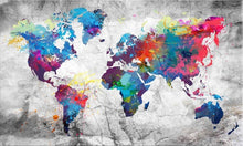Carica l&#39;immagine nel visualizzatore della Galleria, HUACAN Pittura diamante quadrato pieno Mappa del mondo 5D Diamante fai da te Ricamo Vendita Paesaggio Mosaico Immagine di strass Decorazioni per la casa
