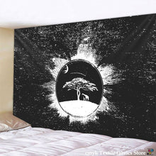 Carica l&#39;immagine nel visualizzatore della Galleria, India Mandala Arazzo Appeso a Parete Sole Luna Tarocchi Arazzo da Parete Tappeto da Parete Psichedelico Tapiz Stregoneria Arazzi di Stoffa da Parete