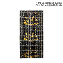 Carica l&#39;immagine nel visualizzatore della Galleria, Tenda per sfondo per feste, fondale con paillettes, decorazioni per matrimoni, baby shower, parete con paillettes, tenda per fondale glitterato, tenda in lamina di compleanno