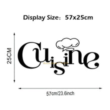 Load image into Gallery viewer, Kitchen Wall Stickers Vinyl Wall Decals for Kitchen English Quote Home Decor Art Decorative Stickers PVC Dining Room For Bar PVC