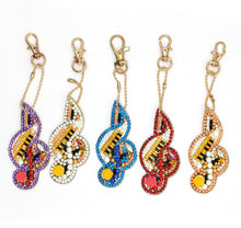 Cargar imagen en el visor de la galería, Llavero con pintura de diamantes 5D DIY, colgante de bordado de diamantes de imitación, Kits de manualidades DIY, pintura de diamantes, llavero de punto de cruz, accesorios