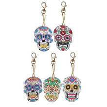 Cargar imagen en el visor de la galería, Llavero con pintura de diamantes 5D DIY, colgante de bordado de diamantes de imitación, Kits de manualidades DIY, pintura de diamantes, llavero de punto de cruz, accesorios