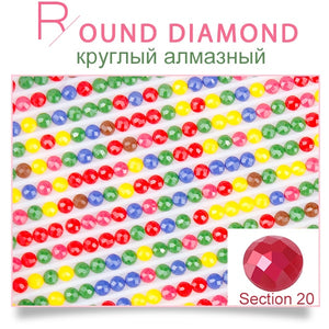 Huacan foto personalizada diamante bordado completo redondo cristal diamante pintura punto de cruz diamante mosaico Kits regalo de cumpleaños