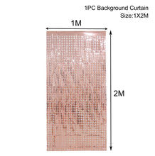 Carica l&#39;immagine nel visualizzatore della Galleria, Tenda per sfondo per feste, fondale con paillettes, decorazioni per matrimoni, baby shower, parete con paillettes, tenda per fondale glitterato, tenda in lamina di compleanno