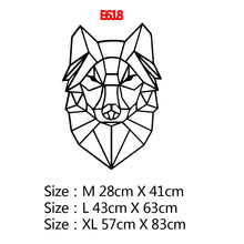 Загрузите изображение в программу просмотра галереи, Креативная Геометрия животного, настенная художественная наклейка, современные настенные наклейки для детской комнаты, виниловые наклейки для гостиной, компания, фреска
