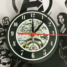 Carica l&#39;immagine nel visualizzatore della Galleria, Orologio da parete Queen Rock Band Design moderno Tema musicale Orologi classici con dischi in vinile Orologio da parete Decorazioni per la casa d&#39;arte Regali per musicisti
