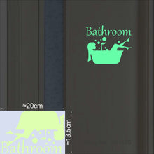 Load image into Gallery viewer, Bathroom Wall Stickers Toilet Home Decoration Removable Wall Decals for Toilet Sticker Decorative Paste Home Decor Glow in Dark