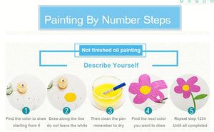 Gatyztory 3 piezas pintura por números para adultos niños mariposa pintura al óleo pintada a mano lienzo DIY regalo decoración del hogar 40 × 50 cm