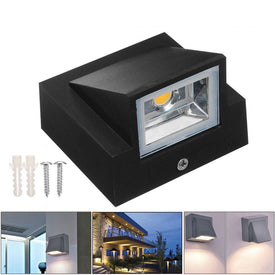 IP65 impermeable 5W 10W interior exterior Led lámpara de pared moderna superficie de aluminio montado cubo Led jardín porche luz AC110V-/220V