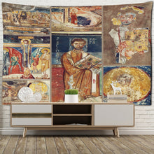 Carica l&#39;immagine nel visualizzatore della Galleria, Imperium Romanum Immagine Arazzo Re Giustiniano dinastia Retro Panno da parete Arazzi Boho Home Decor Wall Art Murale Macrame