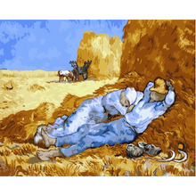 Cargar imagen en el visor de la galería, Cuadro de paisaje sin marco, pintura DIY por números, arte de pared moderno, lienzo, pintura acrílica para decoración del hogar, artes de 40x50cm