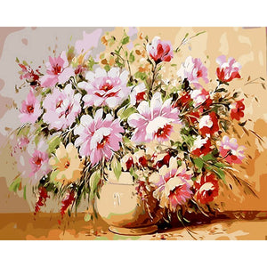 Image sans cadre bricolage peinture par numéros tournesols fleurs mur Art photo par numéro calligraphie et peinture