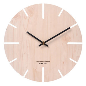 Reloj de pared 3D de madera, diseño moderno, breve nórdico, decoración para sala de estar, reloj de cocina, reloj de pared hueco artístico, decoración del hogar de 12 pulgadas