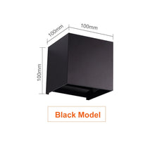 Carica l&#39;immagine nel visualizzatore della Galleria, Lampada da parete a LED 6W 12W IP65 Lampada da parete per giardino con portico ad angolo regolabile impermeabile per esterni AV85-265V Lampada per illuminazione interna in alluminio