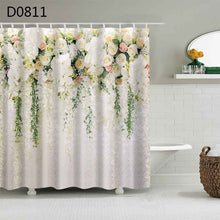 Load image into Gallery viewer, YOMDID Polyester Fiber Bath Curtain 3d Printed Shower Curtain with 12 Hooks for Home Bathroom Decor Bath Screen Cortina de ducha
