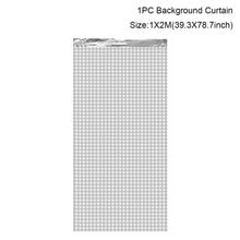 Carica l&#39;immagine nel visualizzatore della Galleria, Tenda per sfondo per feste, fondale con paillettes, decorazioni per matrimoni, baby shower, parete con paillettes, tenda per fondale glitterato, tenda in lamina di compleanno