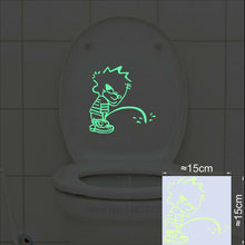 Load image into Gallery viewer, Bathroom Wall Stickers Toilet Home Decoration Removable Wall Decals for Toilet Sticker Decorative Paste Home Decor Glow in Dark
