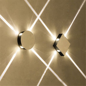 Светодиодный настенный светильник прикроватный светильник для спальни, гостиной, настенный светильник, современный простой креативный коридор, отель, крест, звезда, настенный светильник ac85-265v