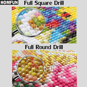 HOMFUN Full Square/Round Drill 5D DIY Diamond Painting &quot;Mandala pattern&quot; 3D Diamond Embroidery Cross Stitch Home Decor A18634