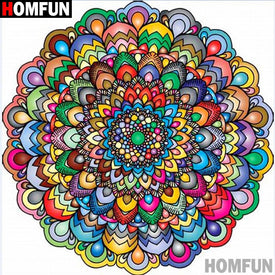 HOMFUN taladro completo diamante pintura 
