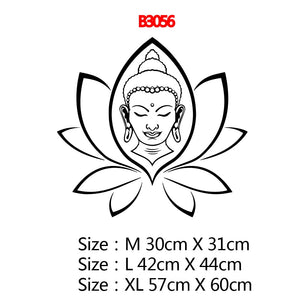 Heiliger Buddha Aufkleber Religion Vinyl Wandaufkleber für Wohnzimmer Aufkleber Dekor Wandbild Schlafzimmer Wandkunst Aufkleber muurstickers