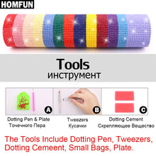 Charger l&#39;image dans la galerie, HOMFUN plein carré/rond perceuse 5D bricolage diamant peinture &quot;château paysage&quot; broderie point de croix 5D décor à la maison cadeau A17093