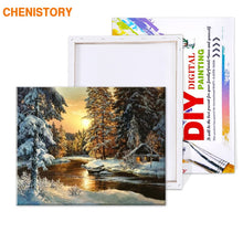 Load image into Gallery viewer, Sunset Forest DIY Painting By Numbers Canvas Wall Art Picture Painting Calligraphy For Living Room Home Decor 40x50cm