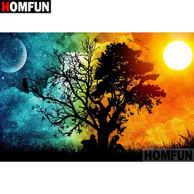 HOMFUN diamant peinture point de croix 