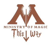 Carica l&#39;immagine nel visualizzatore della Galleria, Nuovi adesivi murali bagno WC MINISTERO DELLA MAGIA IN QUESTO MODO Bagno arte murale decorazioni per la casa poster impermeabile adesivi murali in vinile