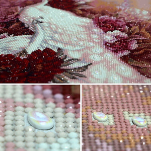 Meian 5d diamante pintura completo taladro redondo cristal forma especial diamante bordado kit Animal pavo real punto de cruz mosaico 3D