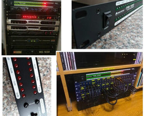 GHXAMP Professional Dual 40 LED Spectrum Stage Home Amplificador Altavoz Audio Estéreo Indicador de nivel -57dB-0dB